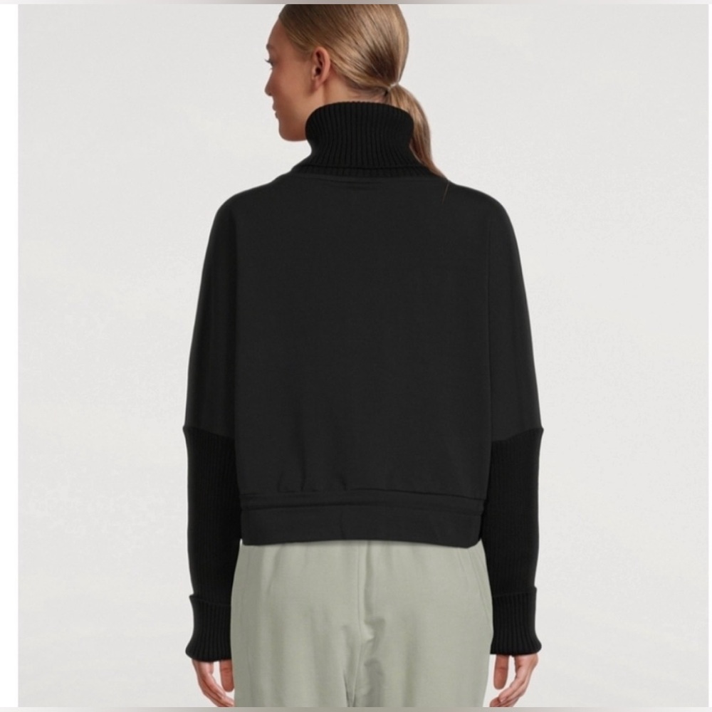 Varley Britannia Turtleneck Sweatshirt In Black Size S - Picture 2 of 7